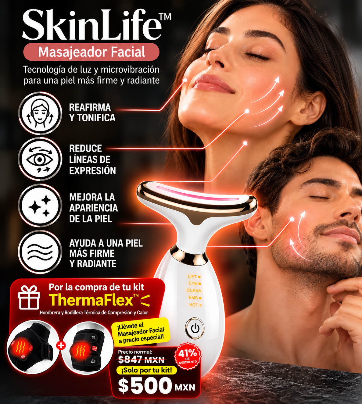 ✨ SkinLife™ | Masajeador Facial