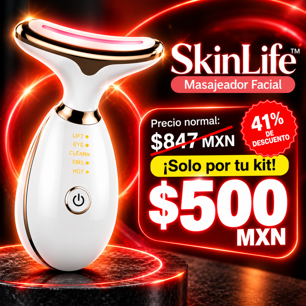 ✨ SkinLife™ | Masajeador Facial