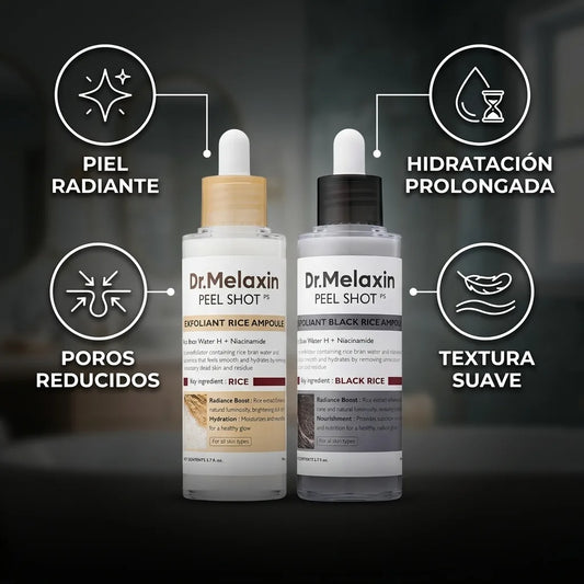 🥇 Kit Exfoliante Facial de Arroz Dr. Melaxin